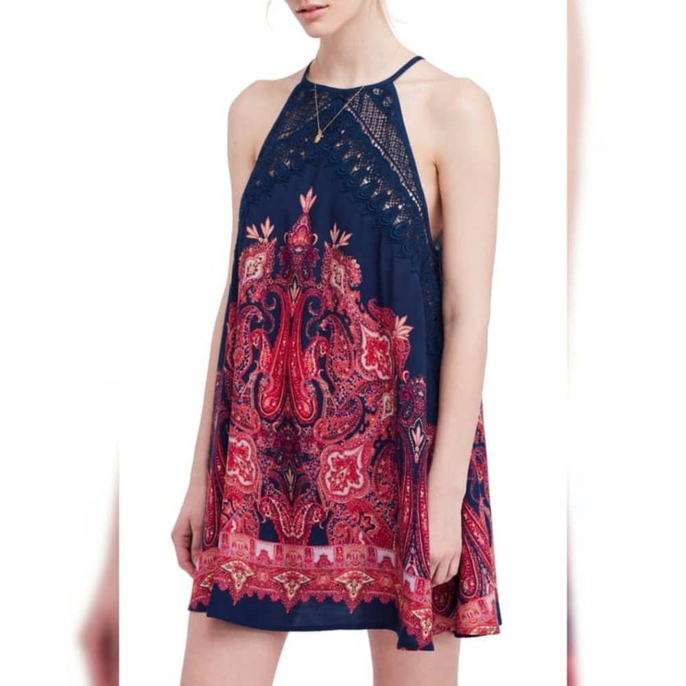 Free People Shea Printed Halter Neck Minidress

SM